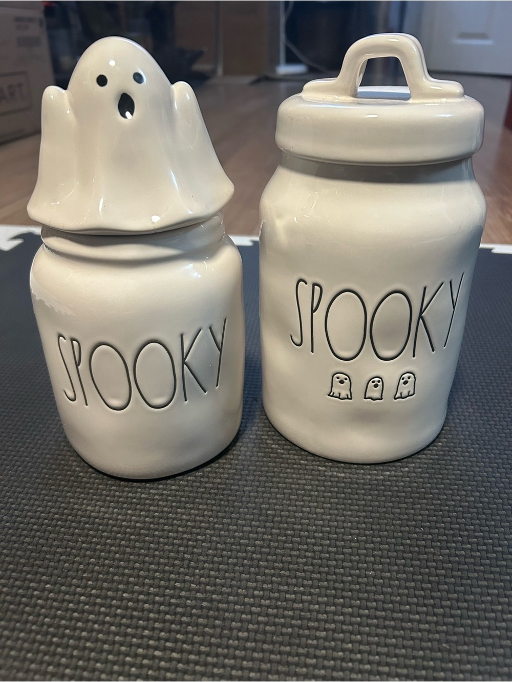 Rae Dunn spooky canisters